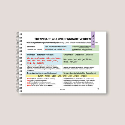 Grammatikfolder Deutsch (wieder lieferbar ab Ende März)